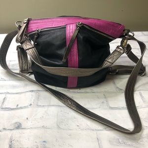 Rough & tumble VHH black fuschia pyrite